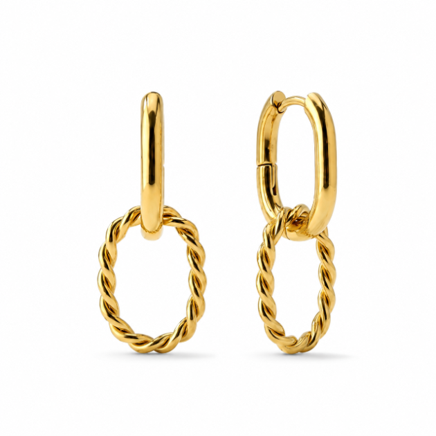 Twilight Gold Hoops