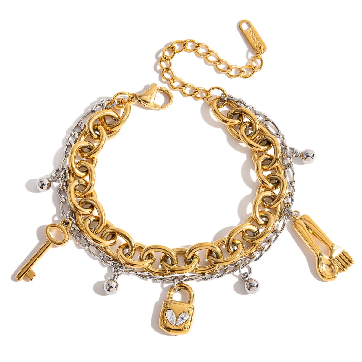 Key and Lock Bracelet