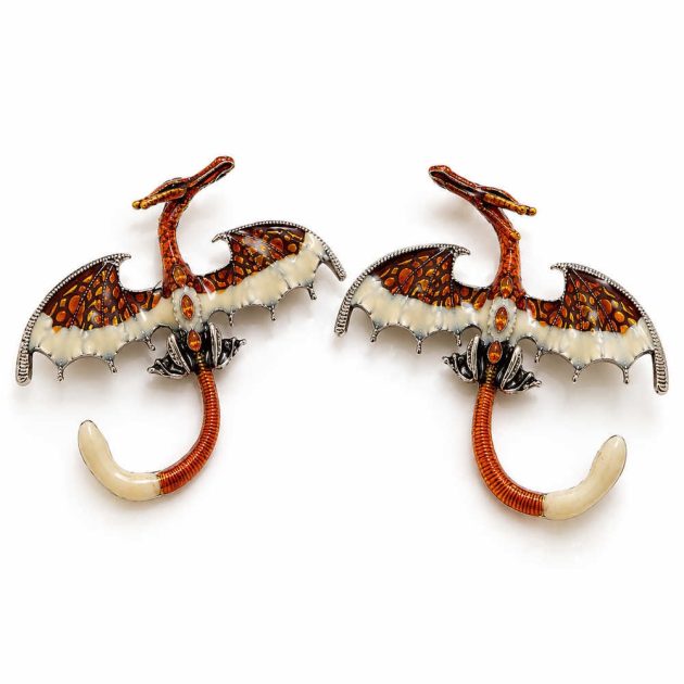 Ember Dragon Earring