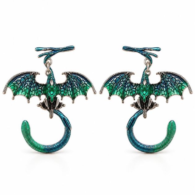 Midnight Dragon Earrings